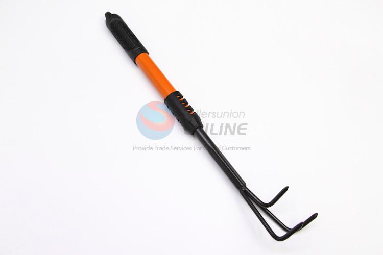 Popular Promotion Iron Garden Rake Tool with Plastic Handle