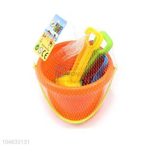 Good Quality Plastic Beach Bucket With Beach Shovels Toy Set