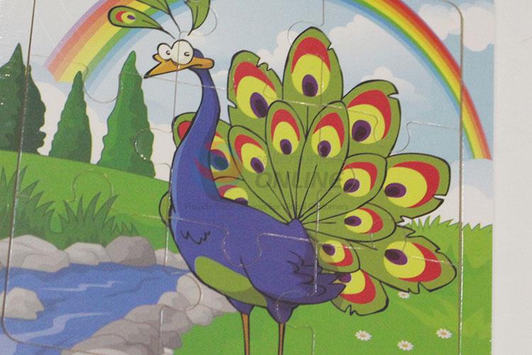 Good Quality Wooden Peacock Puzzles Set