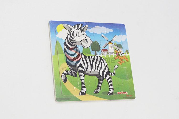 Hot Sale Wooden Zebra Puzzles Set