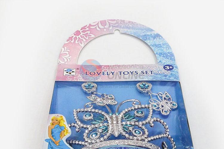 Promotional Wholesale Fashion Jewelry Doll Accessories Princess Crown for Kids Toys