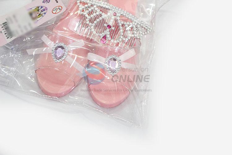 Top Selling Fashion Girls Beauty Play Toys Princess Shoes Accessories