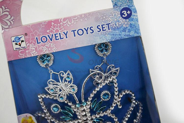 Promotional Wholesale Fashion Jewelry Doll Accessories Princess Crown for Kids Toys