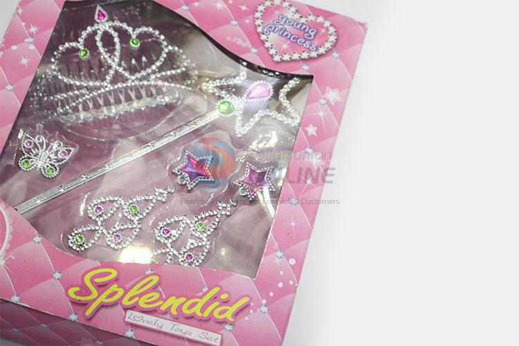 New Useful Attractive Plastic Princess Queen Crown Accessory Jewel for Girls