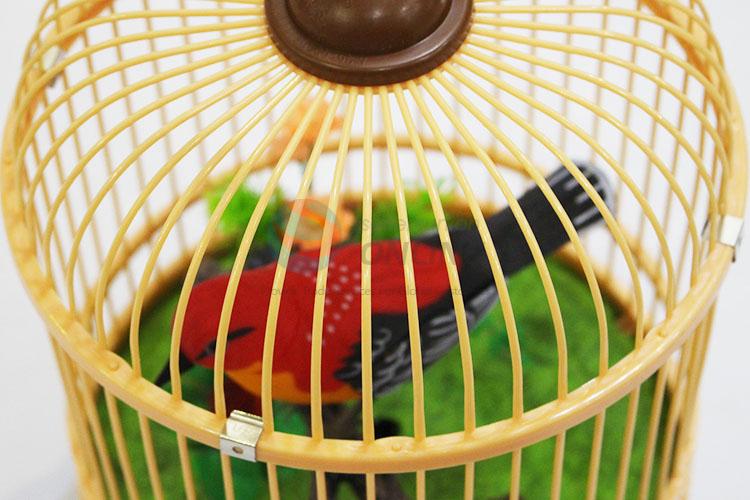 Popular Promotion Children Voice Control Heartful Bird Toy with Birdcage