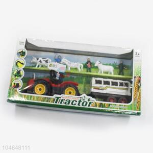 China Hot Sale Plastic Farm Truck Toy Set for Kids