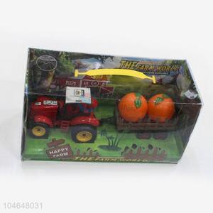 Hot Sale Inertial Plastic Farm Truck Toy for Kids