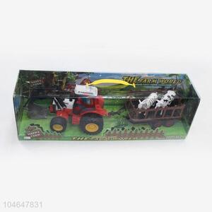 Chinese Factory Inertial Plastic Farm Truck Toy for Kids