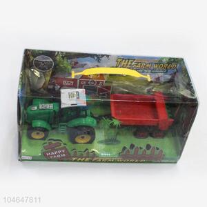 Factory Sales Inertial Plastic Farm Truck Toy for Kids