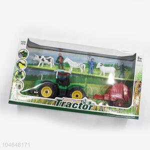 Modern Style Plastic Farm Truck Toy Set for Kids