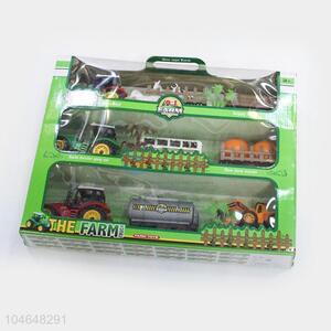 Hot Selling Plastic Farm Truck Toy Set for Kids