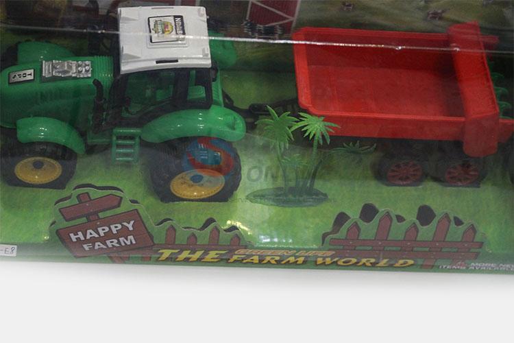 Factory Sales Inertial Plastic Farm Truck Toy for Kids