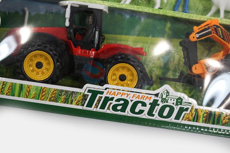 Durable Plastic Farm Truck Toy Set for Kids