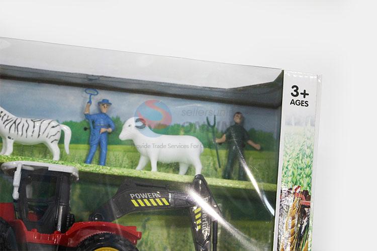 Unique Plastic Farm Truck Toy Set for Kids