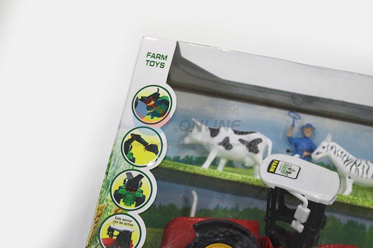 China Hot Sale Plastic Farm Truck Toy Set for Kids