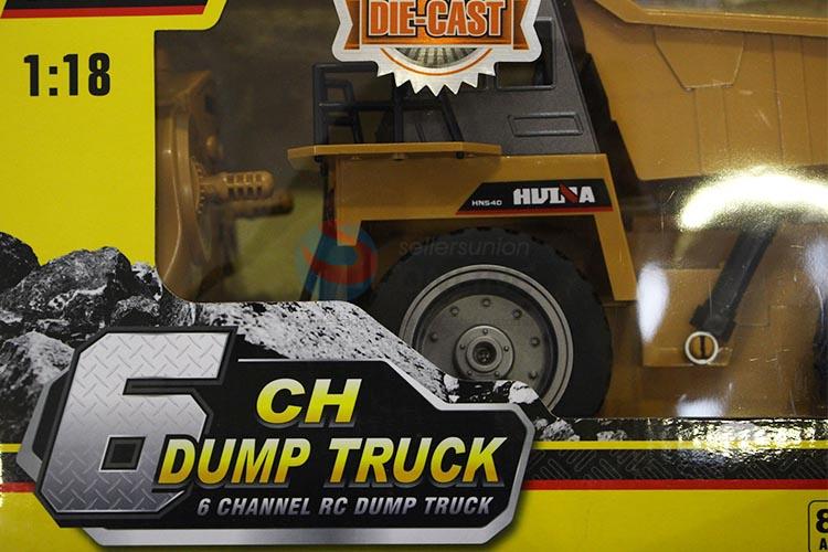 Cheap Price 1:18 Scale 6 Channel R/C Dump Truck Model for Sale