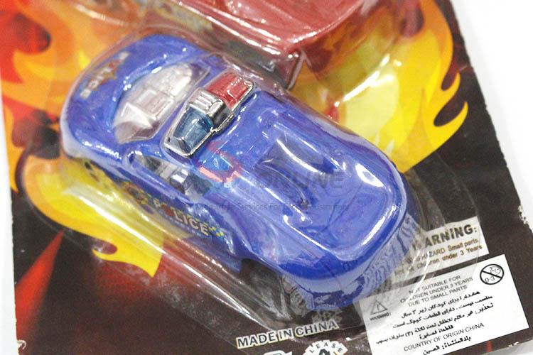 Top Quality Plastic Pull-Back Vehicle Cartoon Police Car Toy Car