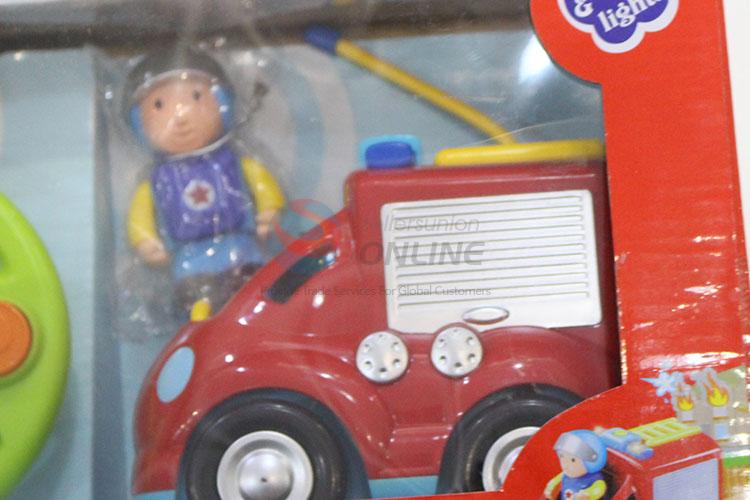 China Wholesale Cartoon Remote Control Fire Fighting Truck Toy