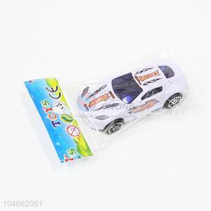 Professional White Color Cute Inertial Alloy Sports Racing Car