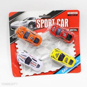 Nice Design 4 Pcs/Set Inertial Alloy Sports Racing Car Toyst