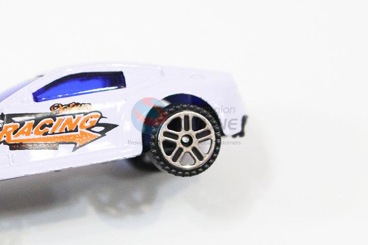 Professional White Color Cute Inertial Alloy Sports Racing Car