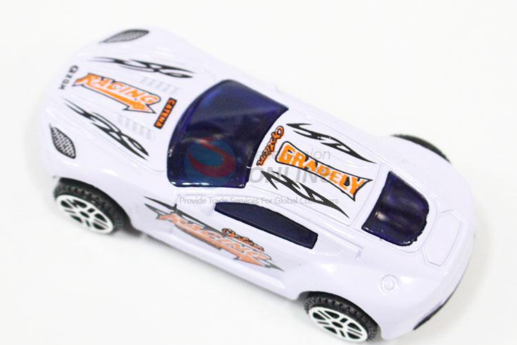 Professional White Color Cute Inertial Alloy Sports Racing Car