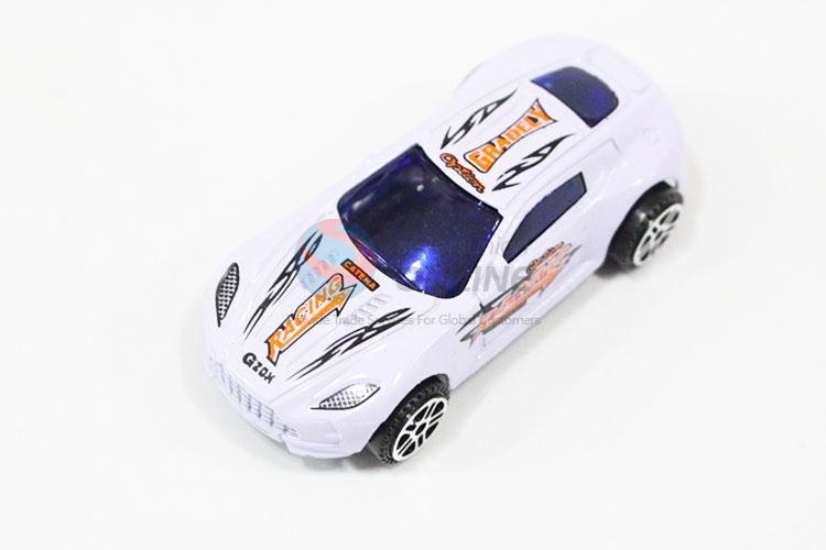 Professional White Color Cute Inertial Alloy Sports Racing Car