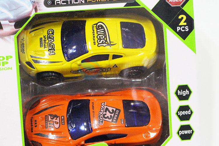 New Customized Two Colors Inertial Alloy Sports Racing Car for Boys