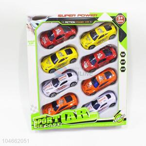 Factory Wholesale 8 Pcs/Set Inertial Alloy Sports Racing Car for Children