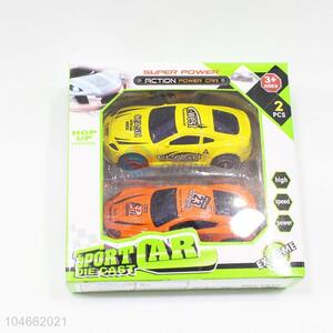 New Customized Two Colors Inertial Alloy Sports Racing Car for Boys