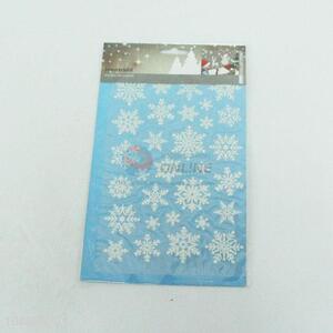 Promotional custom white snowflake stickers