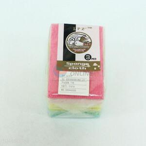 3PC Superfine Fiber Scouring Pad/Cleaning Sponge