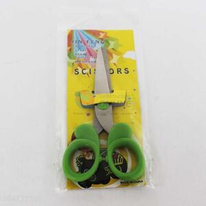 Green Color Plastic Handle Scissor for Students