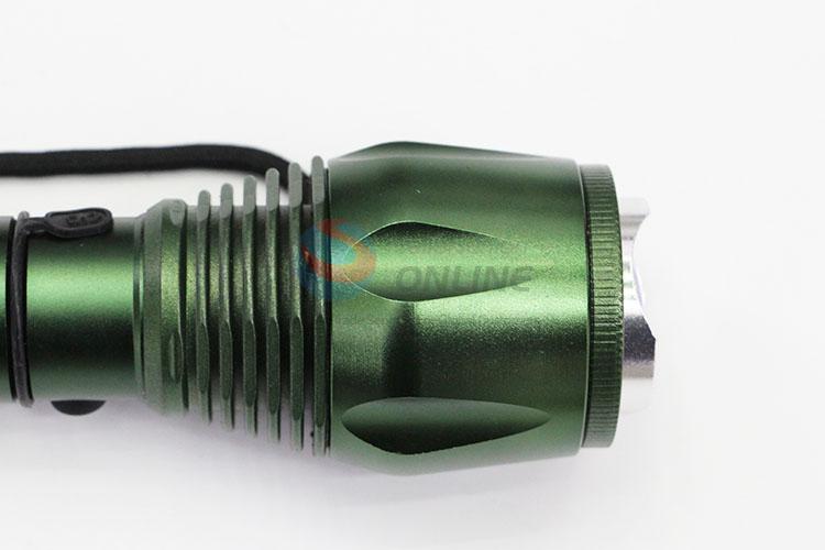 Top Quality Green Color Aluminum Alloy Super Flashlight with XPE Lamp Bulb