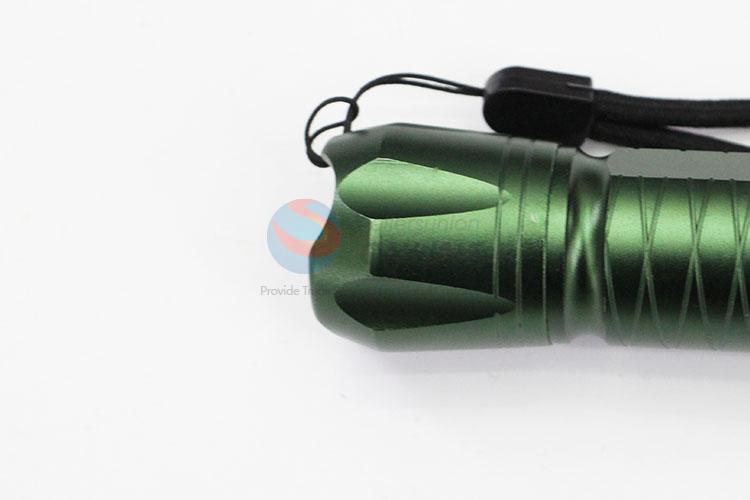 Top Quality Green Color Aluminum Alloy Super Flashlight with T6 Lamp Bulb