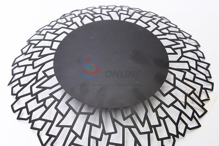 Black Color Hollow-out Fruit Dish Dessert Plate