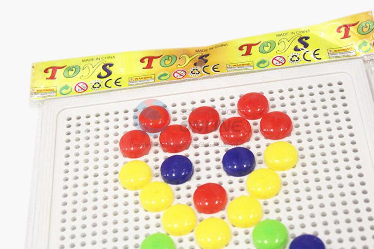 Bottom price colorful mushroom nails puzzle toy