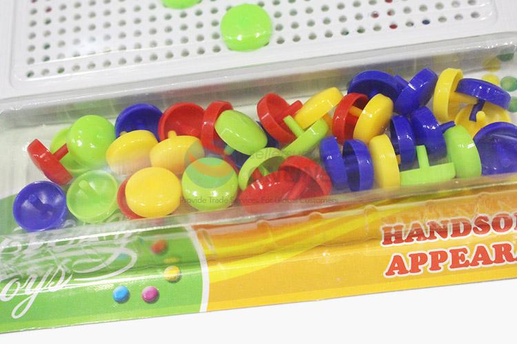 Factory sales colorful mushroom nails puzzle toy