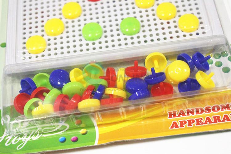 Wholesale cheap colorful mushroom nails puzzle toy