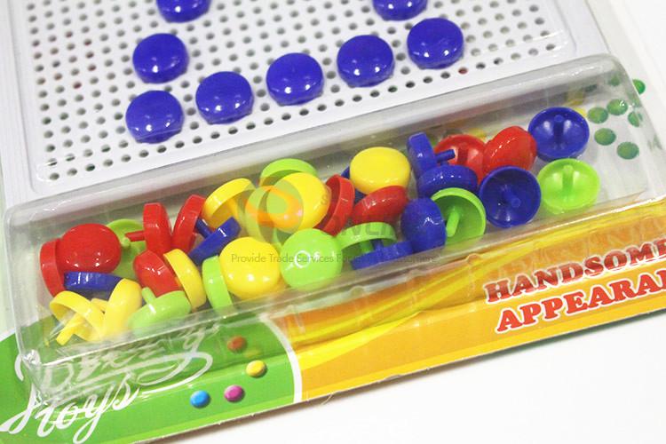 High quality promotional colorful mushroom nails puzzle toy