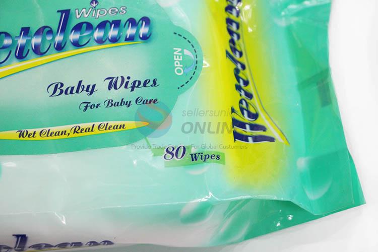 Best Sale 80 Pcs Baby Wipes Wet Tissue Cleaning Wipes