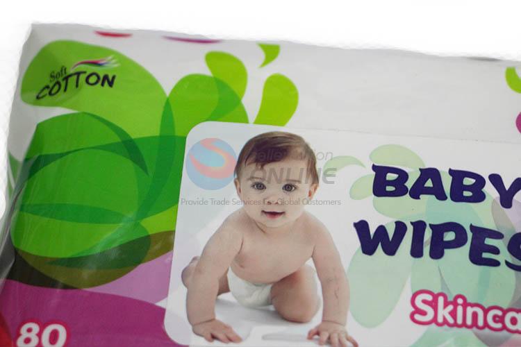 Wholesale Cheap Price 80 Pcs Baby Wipes Wet Tissue Cleaning Wipes