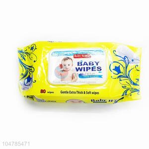 Promotional Custom 80 Pcs Baby Wipes Wet Tissue with Cover