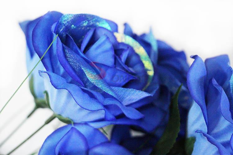 Blue Color Artificial Flower for Wedding Home Party Decoration