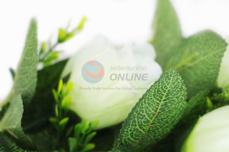 White Color Artificial Flowers for Home Garden Wedding Decoration