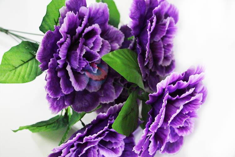 Purple Color Real Touch Mini Flower Wedding Party for Decoration