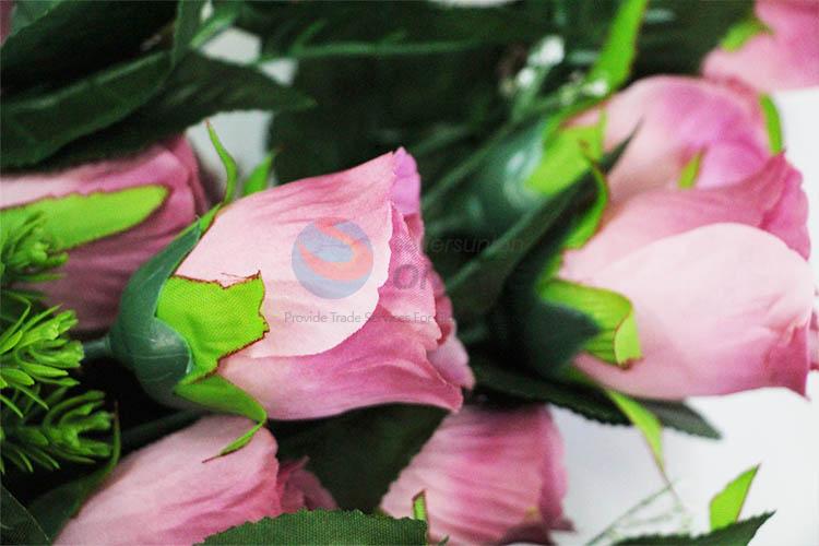 Pink Color Little SKU Beautiful Artificial Fake Flower for Decoration