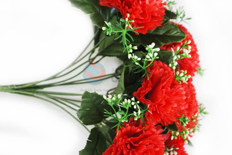 Red Rose Beautiful Artificial Flower Fake Carnation