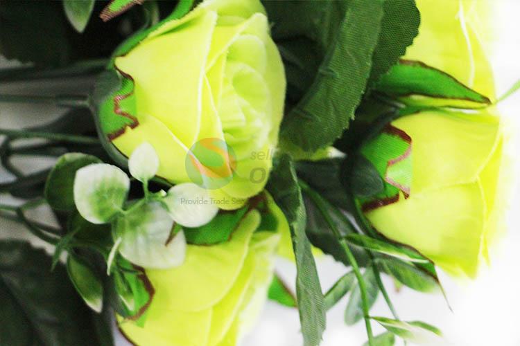 A Bunch of Yellow Color Decorative Valentine's day Fake Flowers