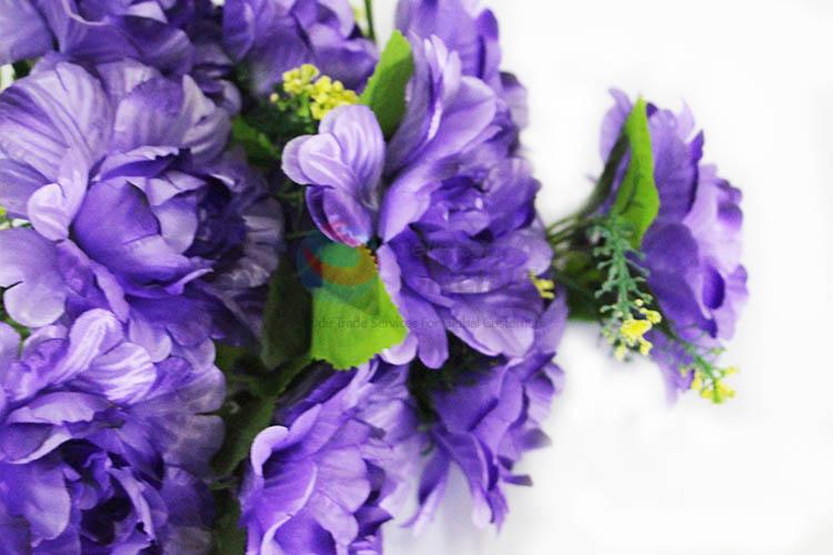 A Bunch of Purple Color Flower Beautiful Welcome Rose Artificial Flower